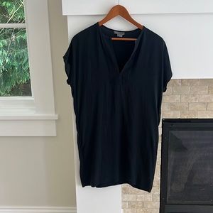 Vince black silk dress